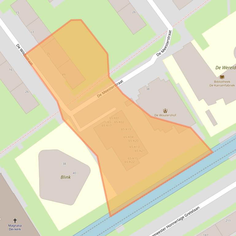 Kaart van postcodegebied 3119PL.