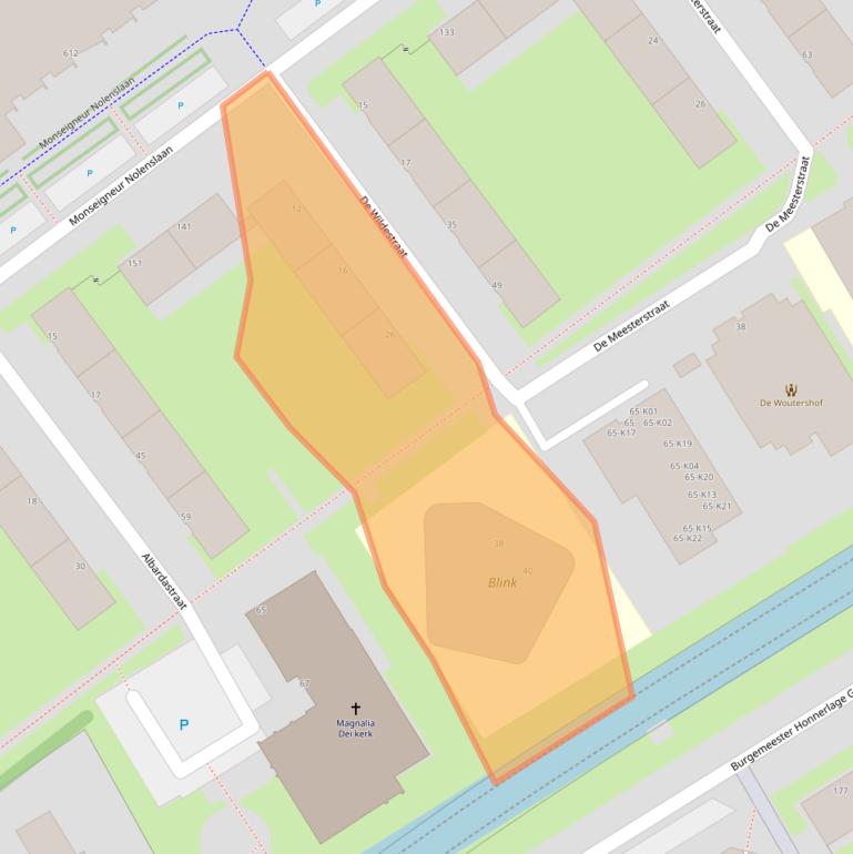 Kaart van postcodegebied 3119PM.