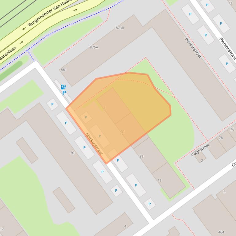 Kaart van postcodegebied 3119RA.