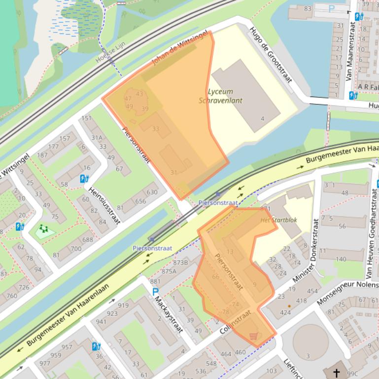 Kaart van postcodegebied 3119RG.