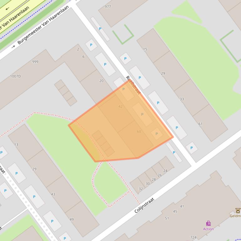 Kaart van postcodegebied 3119RL.