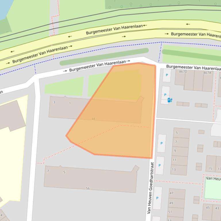 Kaart van postcodegebied 3119RR.