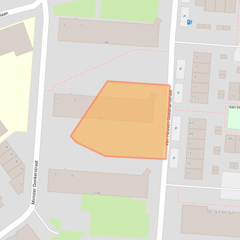 Kaart van postcodegebied 3119RS.