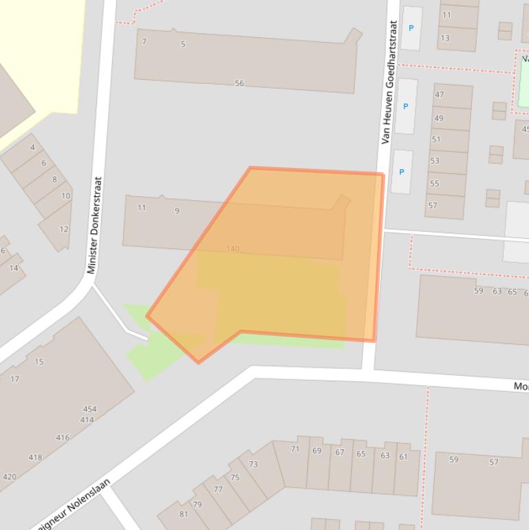 Kaart van postcodegebied 3119RT.