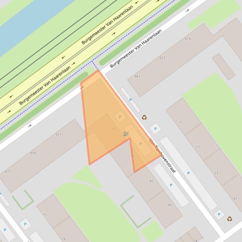 Kaart van postcodegebied 3119RX.