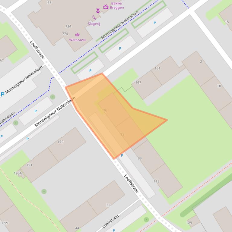 Kaart van postcodegebied 3119SE.