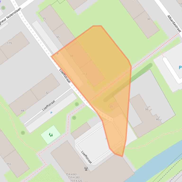 Kaart van postcodegebied 3119SG.