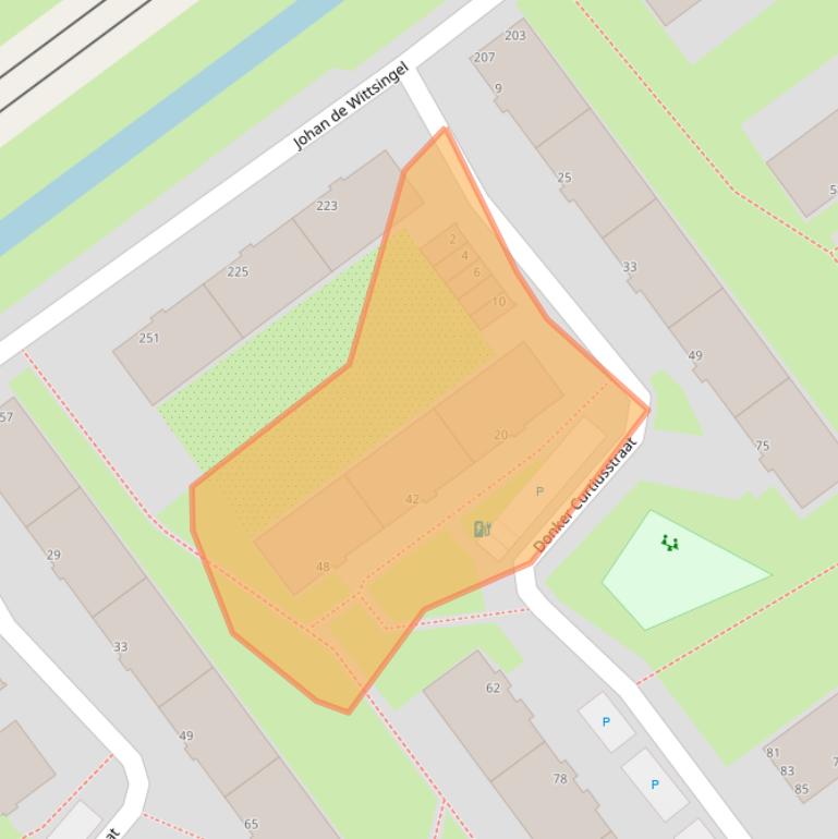 Kaart van postcodegebied 3119TC.