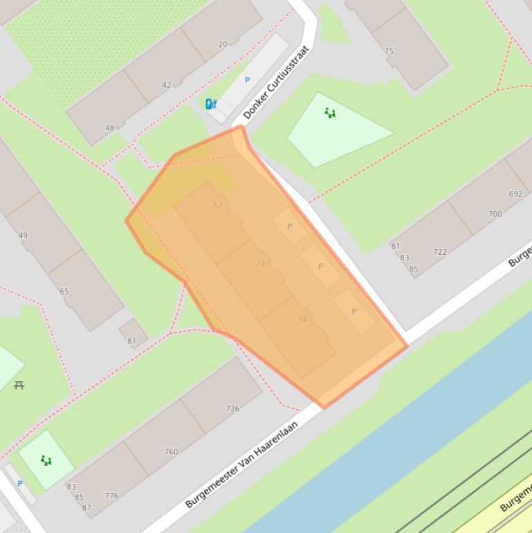 Kaart van postcodegebied 3119TD.