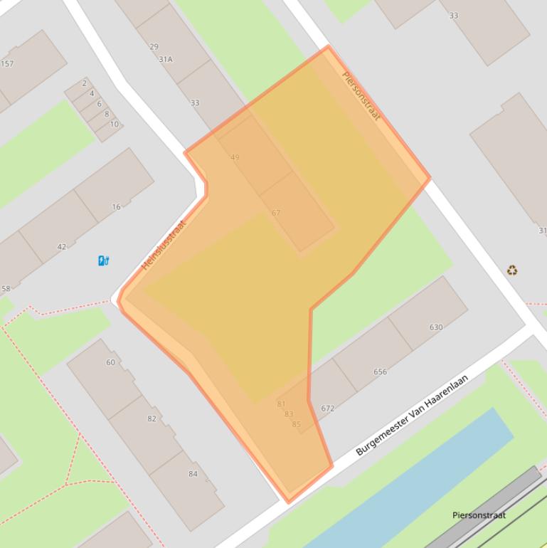 Kaart van postcodegebied 3119TG.