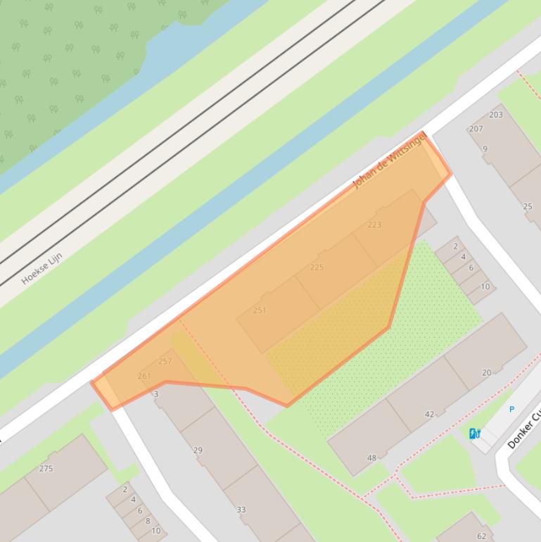 Kaart van postcodegebied 3119TL.