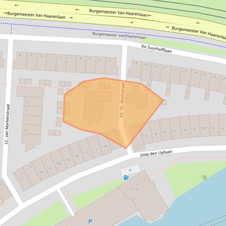Kaart van postcodegebied 3119VD.