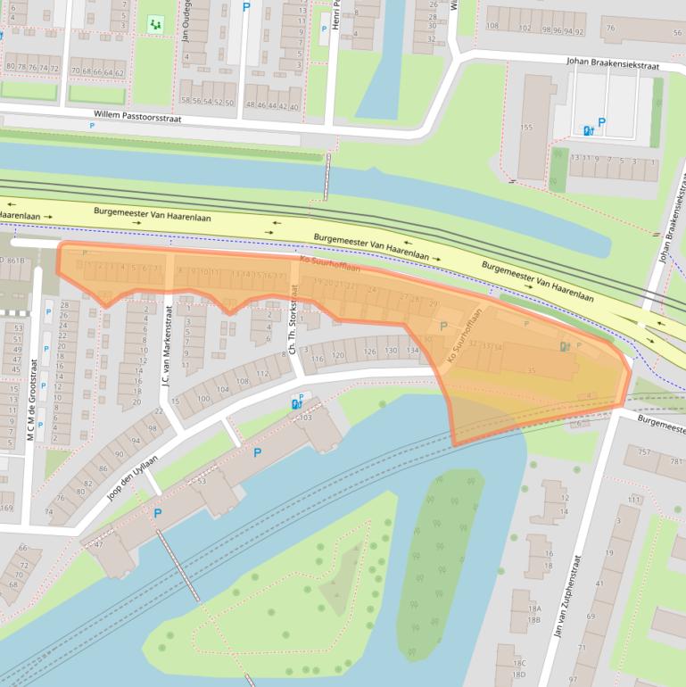 Kaart van postcodegebied 3119VE.