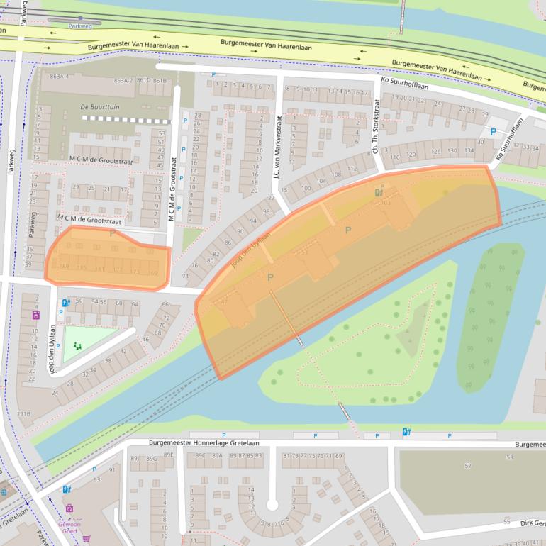Kaart van postcodegebied 3119VJ.