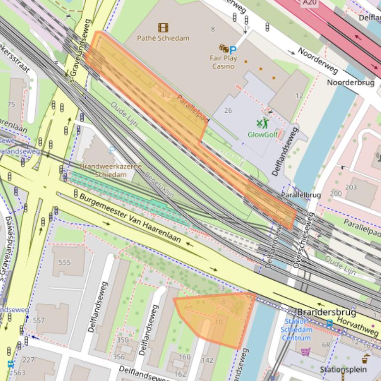 Kaart van postcodegebied 3119XA.