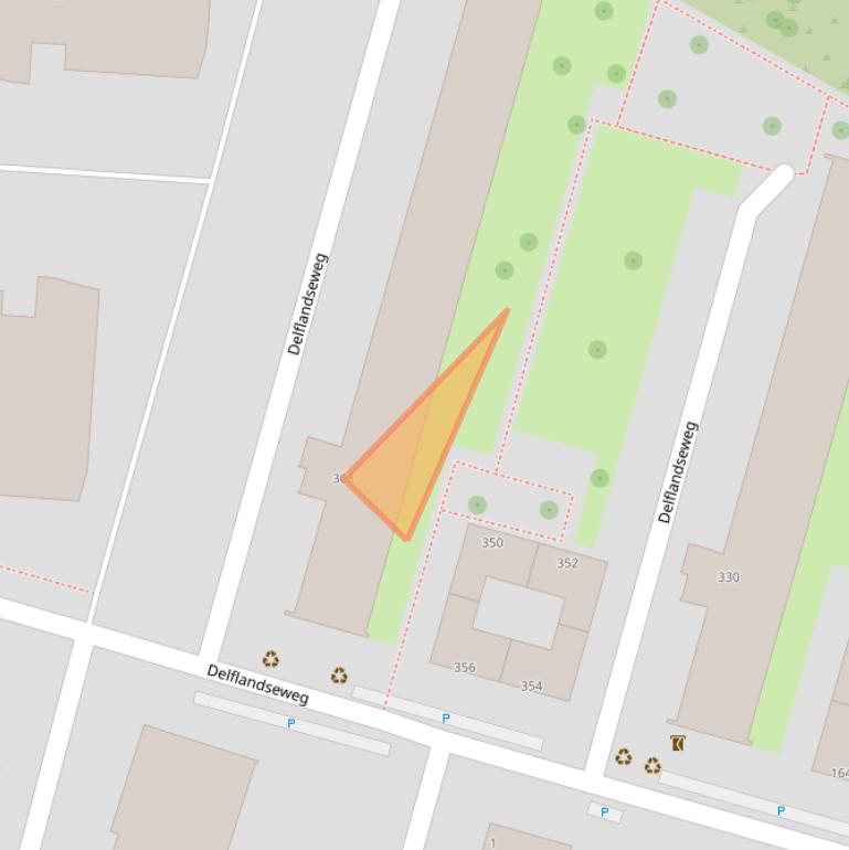 Kaart van postcodegebied 3119XJ.