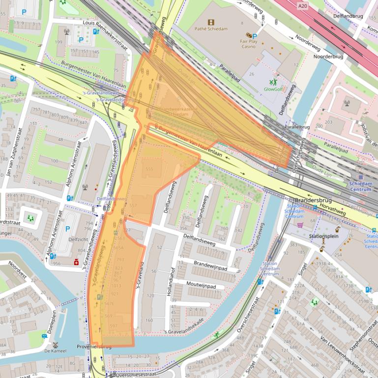 Kaart van postcodegebied 3119XT.