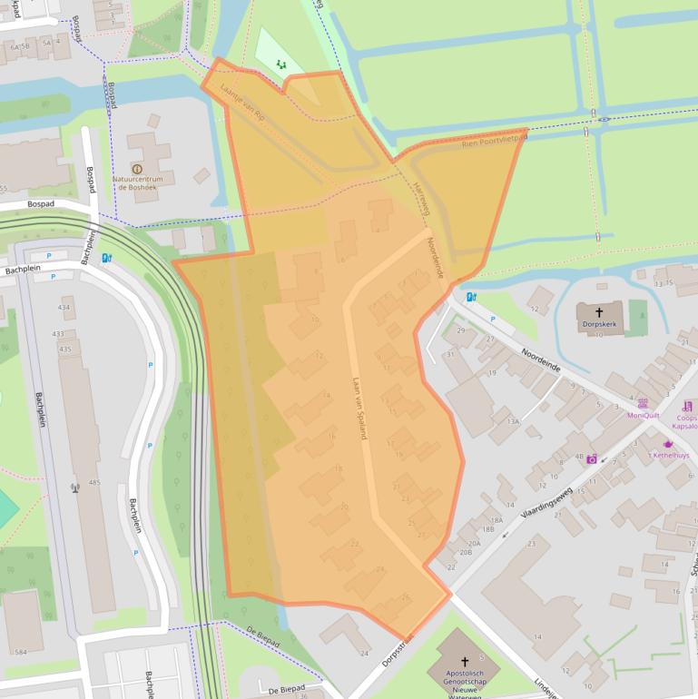 Kaart van postcodegebied 3121JC.