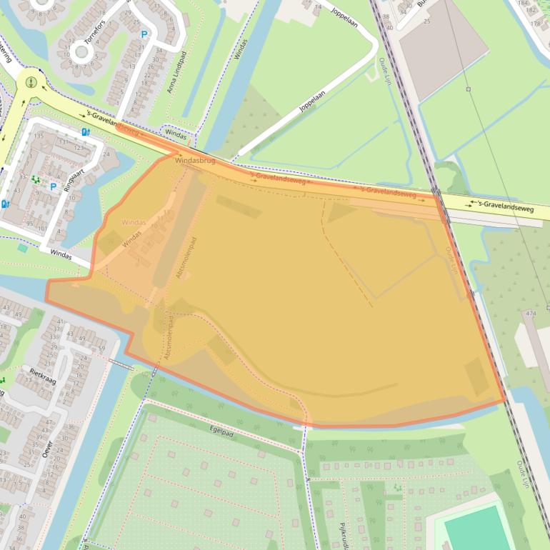 Kaart van postcodegebied 3121KL.