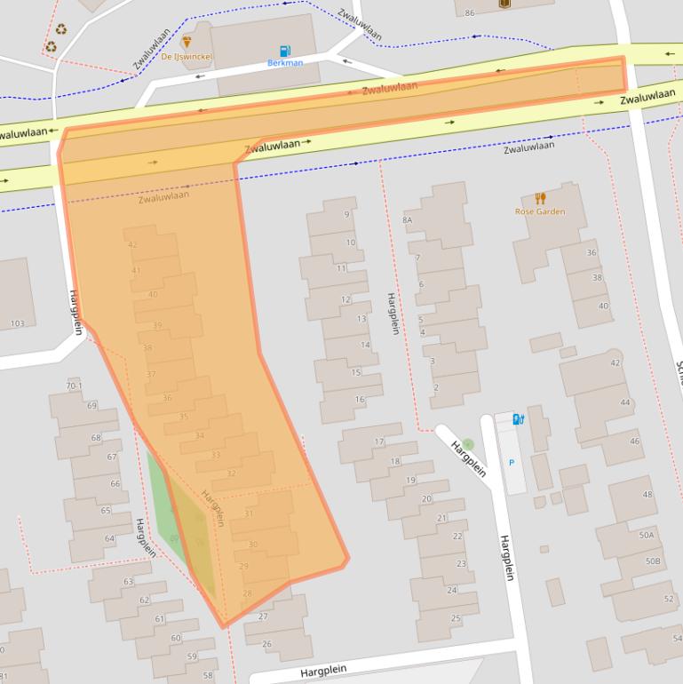 Kaart van postcodegebied 3121VC.