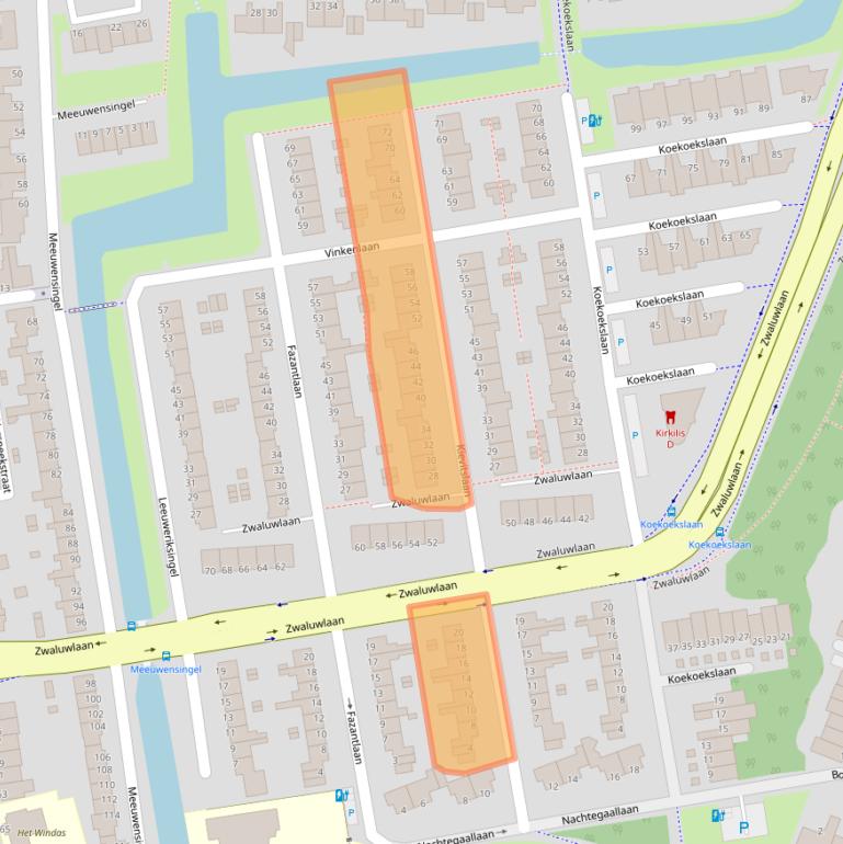Kaart van postcodegebied 3121XH.