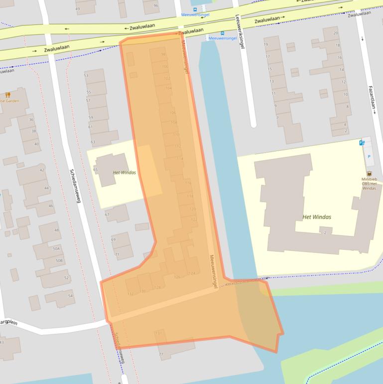 Kaart van postcodegebied 3121XN.