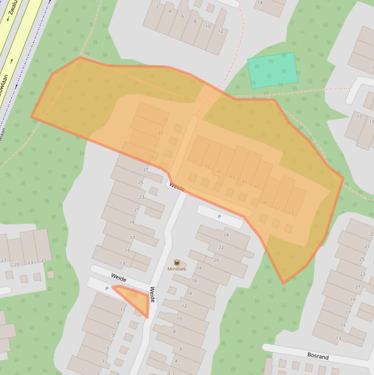 Kaart van postcodegebied 3121XV.