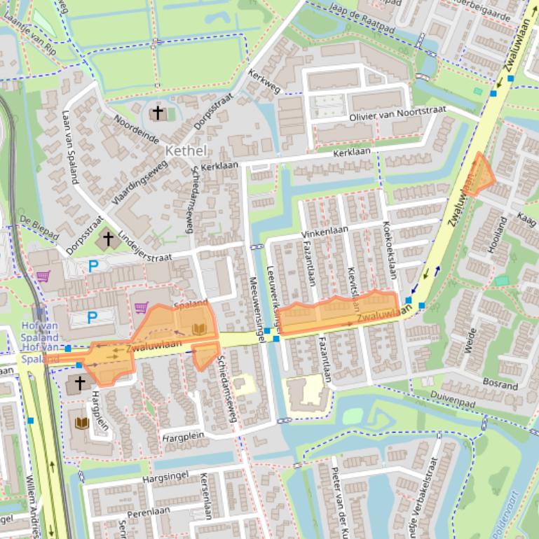 Kaart van postcodegebied 3121XX.