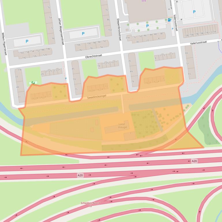 Kaart van postcodegebied 3122AL.