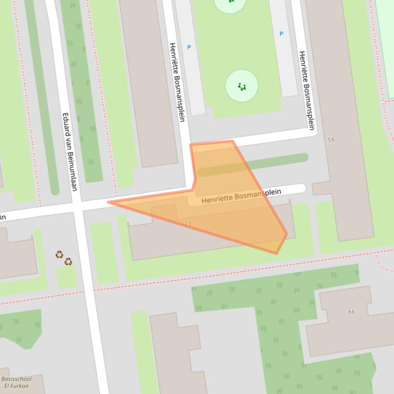 Kaart van postcodegebied 3122CC.