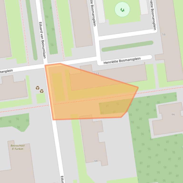 Kaart van postcodegebied 3122CD.