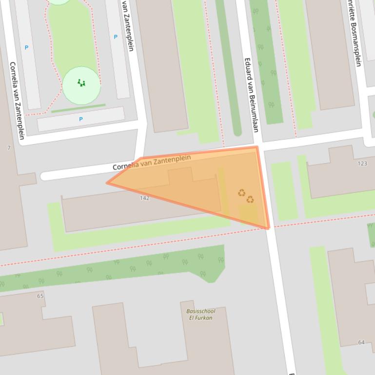 Kaart van postcodegebied 3122CH.