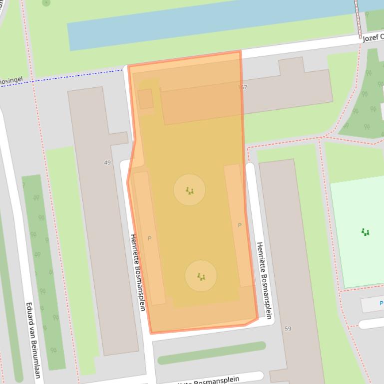 Kaart van postcodegebied 3122CN.