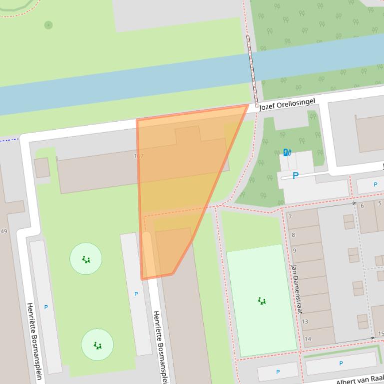 Kaart van postcodegebied 3122CP.