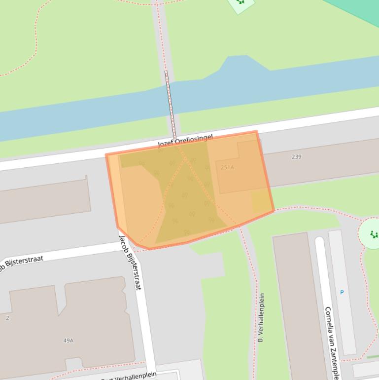 Kaart van postcodegebied 3122CS.