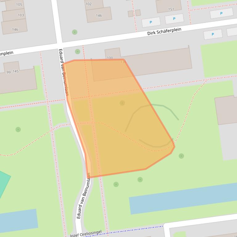 Kaart van postcodegebied 3122ED.