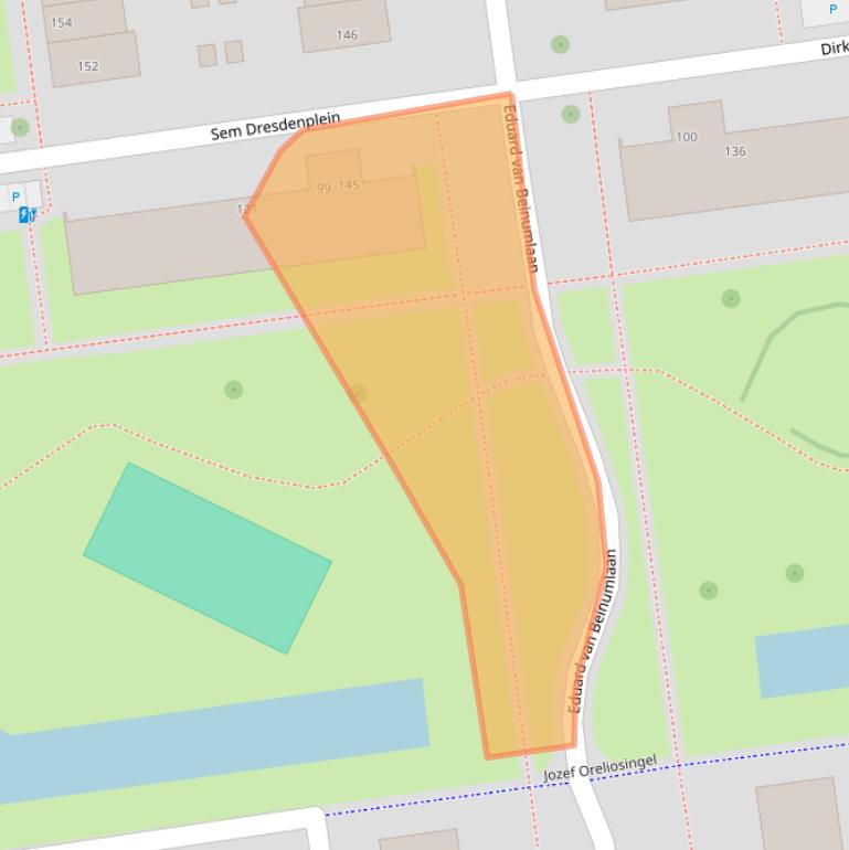 Kaart van postcodegebied 3122GE.