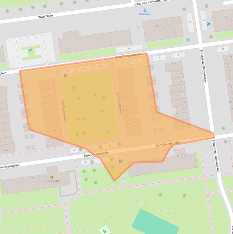 Kaart van postcodegebied 3122GG.