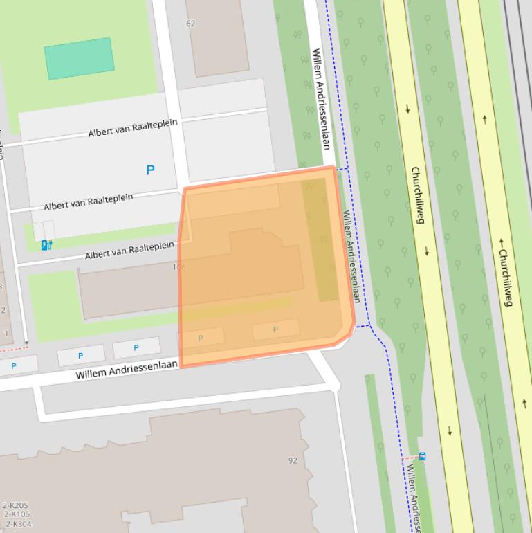 Kaart van postcodegebied 3122GM.