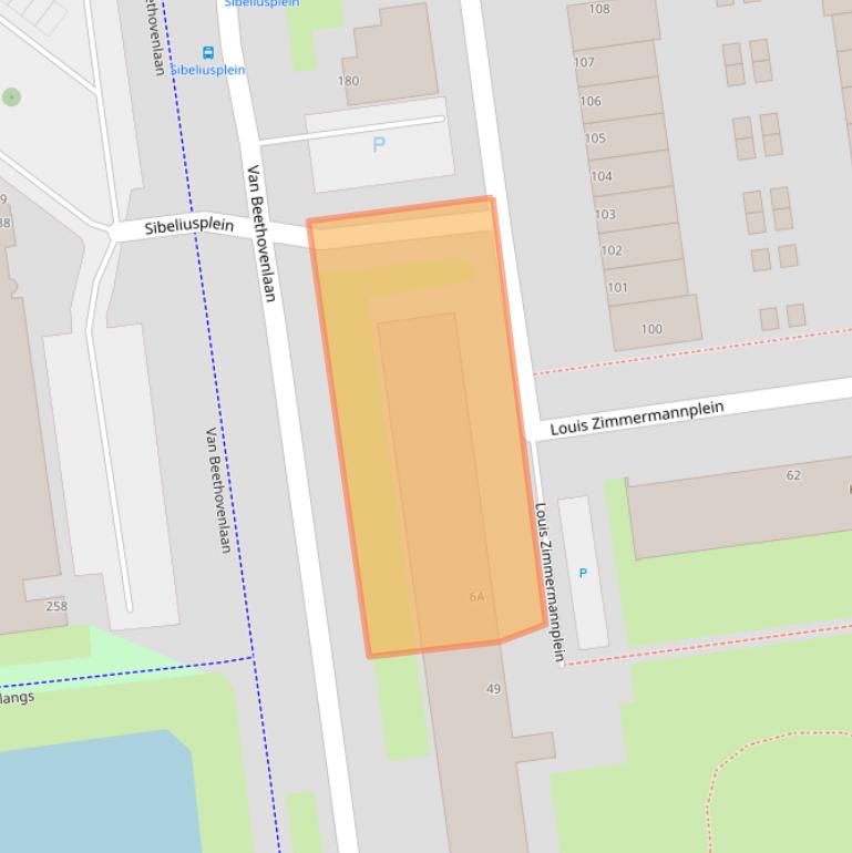 Kaart van postcodegebied 3122GP.