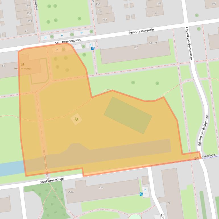 Kaart van postcodegebied 3122GS.