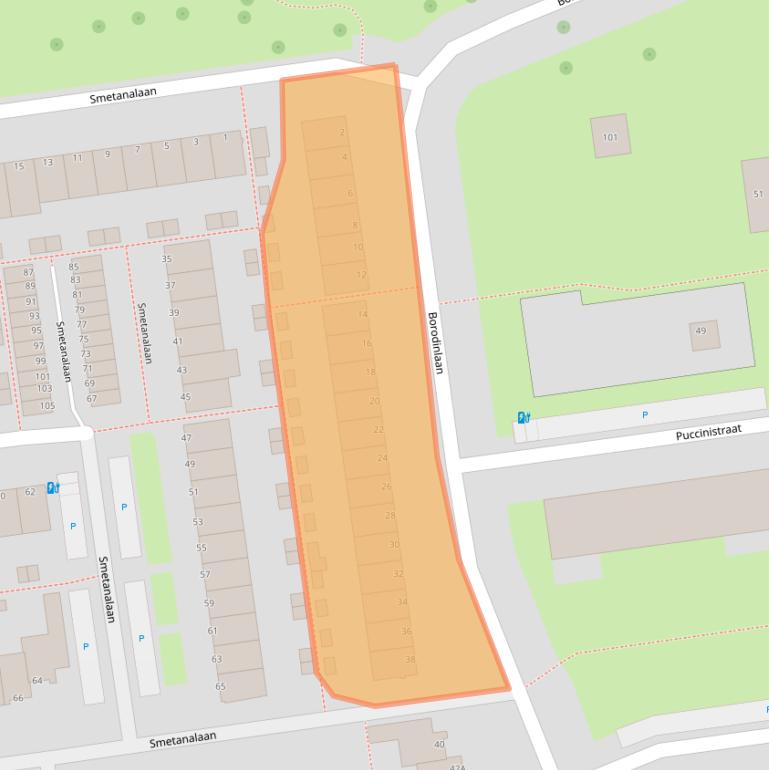 Kaart van postcodegebied 3122HA.