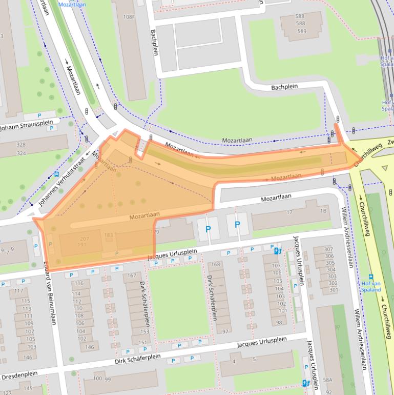 Kaart van postcodegebied 3122HG.