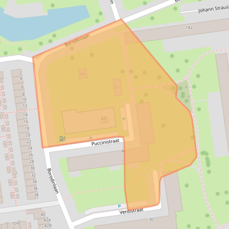 Kaart van postcodegebied 3122HJ.