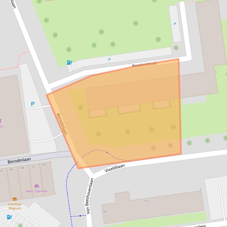 Kaart van postcodegebied 3122HK.