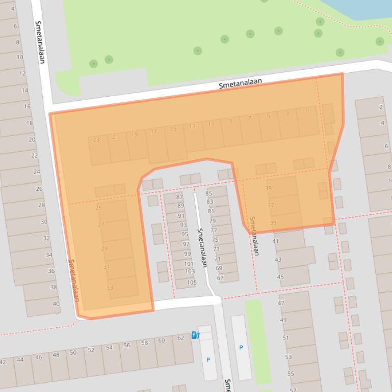 Kaart van postcodegebied 3122HM.