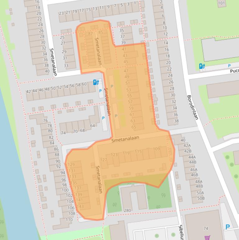 Kaart van postcodegebied 3122HN.