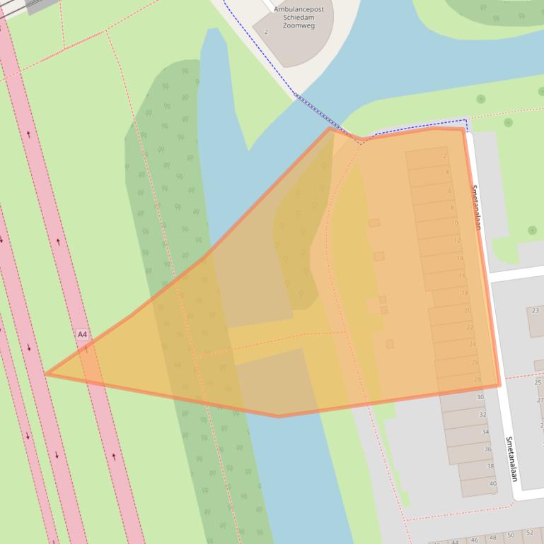 Kaart van postcodegebied 3122HP.