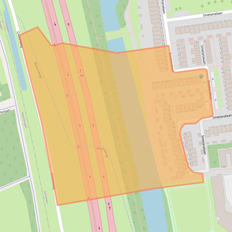 Kaart van postcodegebied 3122HR.