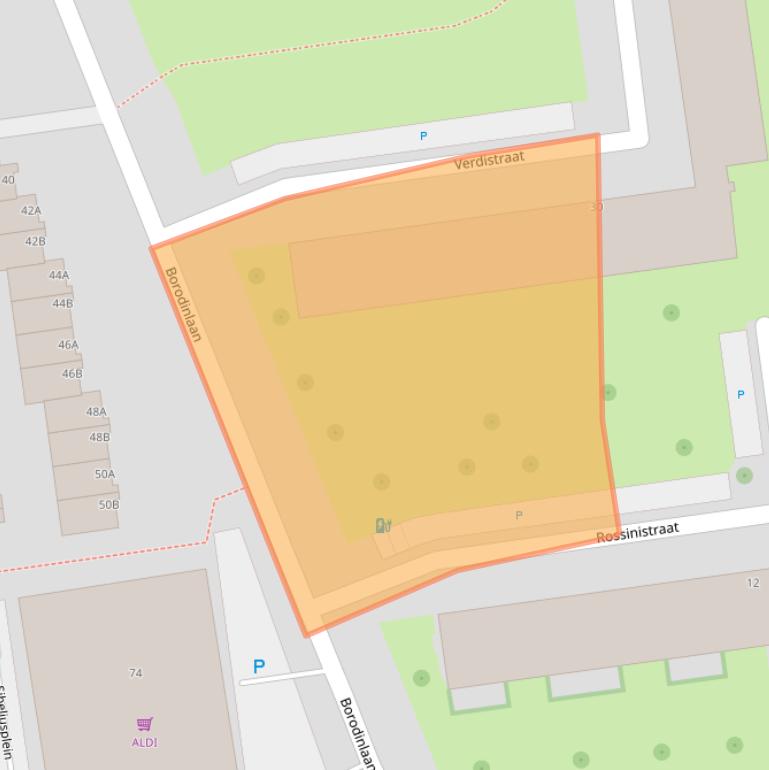 Kaart van postcodegebied 3122HS.